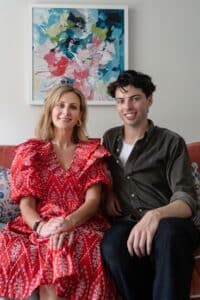 Una Burns, Head of Head of Advocacy & Communications at NOVAS with Designer James McNamara